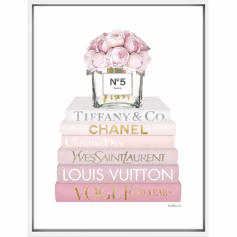 Framed Glam Books Canvas Wall Art, 12x16 | At Home