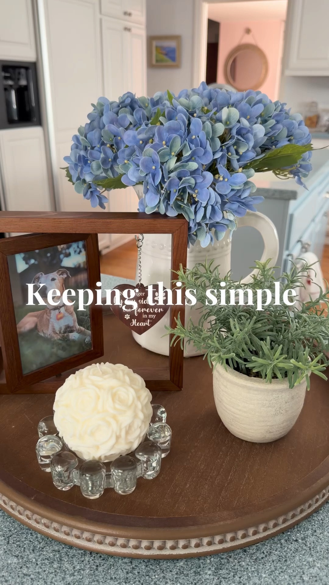 A simple way to add something meaningful to your space. 
Including a personal touch here with our dog Rosie.
 
🏠 I share real-life decor, home finds, and organization for spaces that are pretty, not perfect. 💫

#LTKdayinmylife #LTKHome