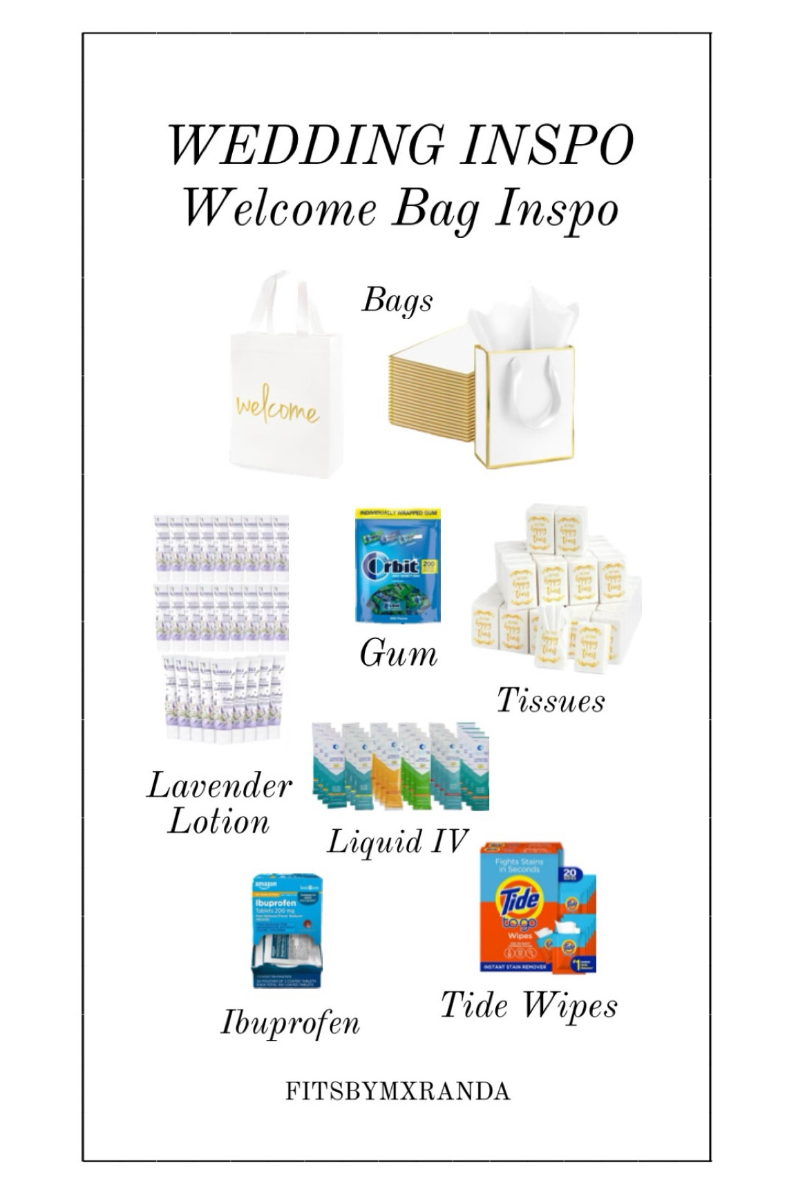 Wedding Welcome Bag Inspo

#LTKStyleTip #LTKGiftGuide #LTKWedding