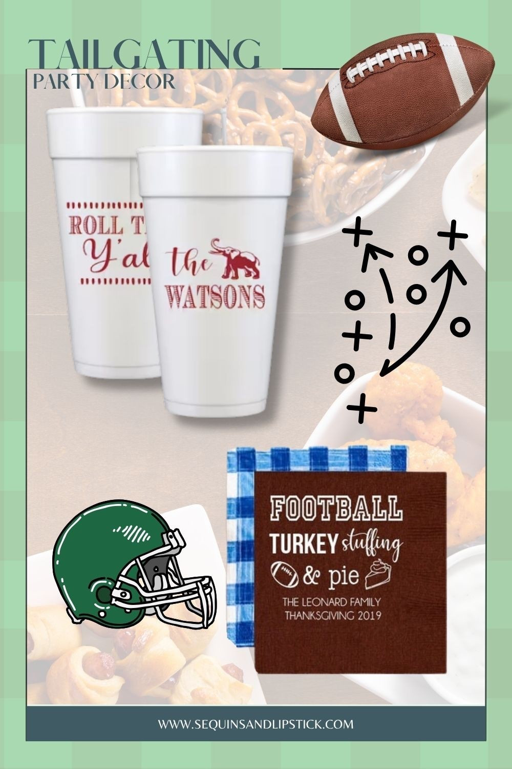 Game day just got cuter with custom tailgating cups and napkins! Add your family name or team spirit to these festive football party essentials. Perfect for fall weekends, backyard watch parties, or Thanksgiving game traditions.

#LTKSeasonal #LTKParties #LTKKids