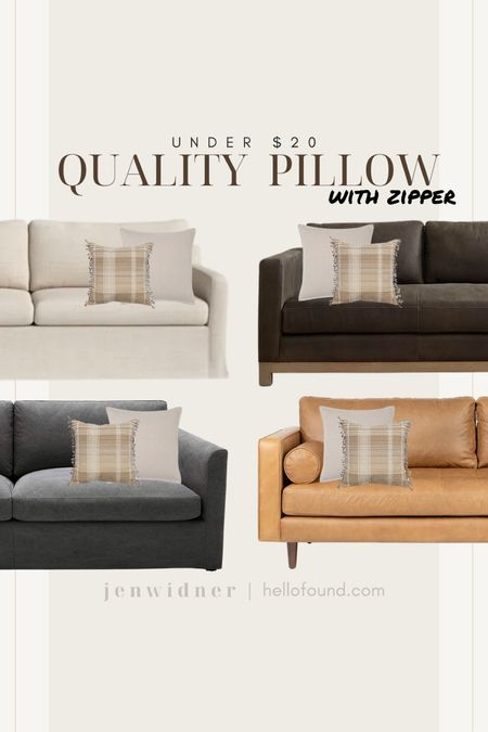 I have two of these neutral pillows that are dupes for the much more expensive and popular vintage wool fabric version! The quality is great for a pillow that is under $20 and it even has a zipper!

#affordablepillow #etsy #walmart #cb2 #cottagecore #modernvintage #mcgeeandco #neutralpillows

#LTKunder50 #LTKhome #LTKFind