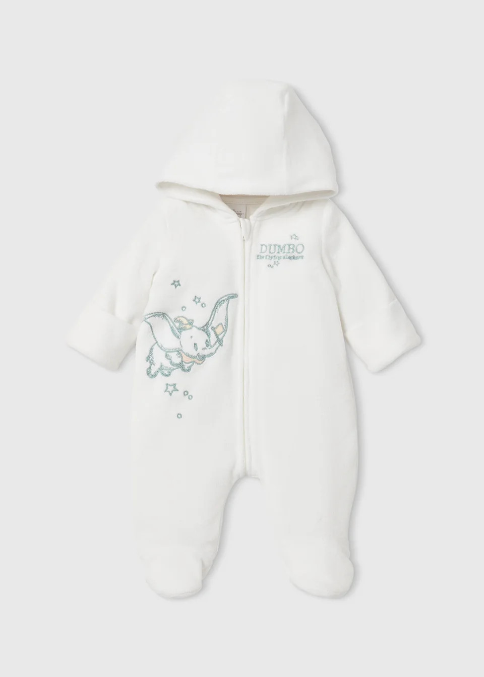 Baby White Dumbo Print Pram Suit (Newborn-18mths) - Newborn | Matalan (UK)