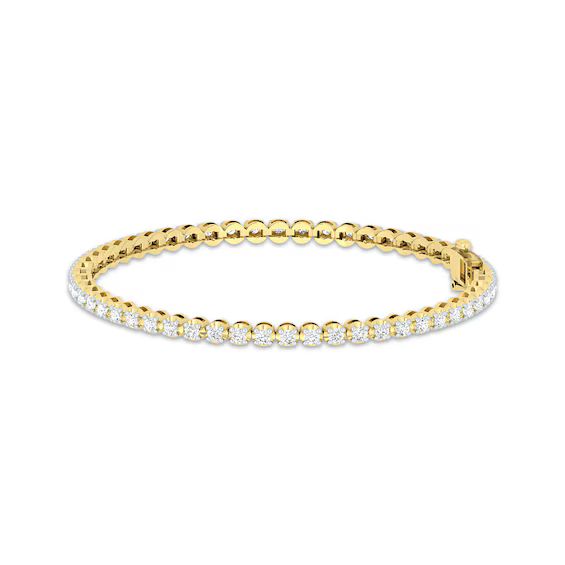 Diamond Tennis Bracelet 2 ct tw Round-cut 10K Yellow Gold 7" | Kay Jewelers