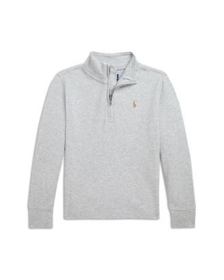 Boys' Cotton Interlock Quarter Zip Pullover - Little Kid, Big Kid | Bloomingdale's (US)