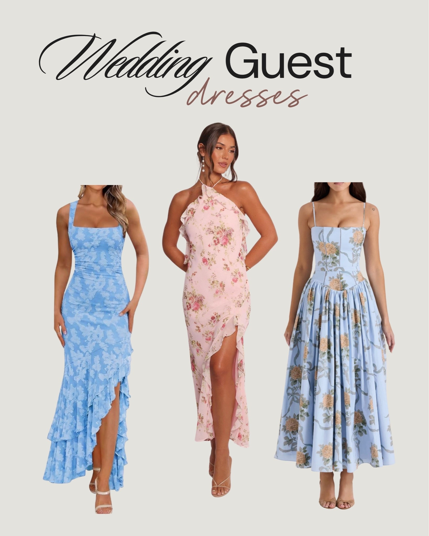 Wedding guest dress inspo 




Cocktail dresses
Wedding dresses 
Maxi dresses

#LTKWedding #LTKootd