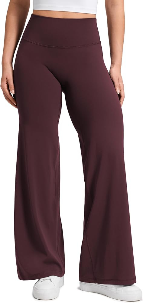 CRZ YOGA Softretch No Front Seam Wide Leg Pants 28''/ 30''/ 32" for Women - High Waist Yoga Loung... | Amazon (US)