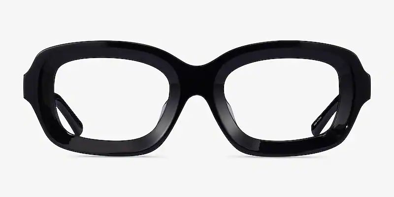 Borough Rectangle Black Full Rim Eyeglasses | Eyebuydirect | EyeBuyDirect.com