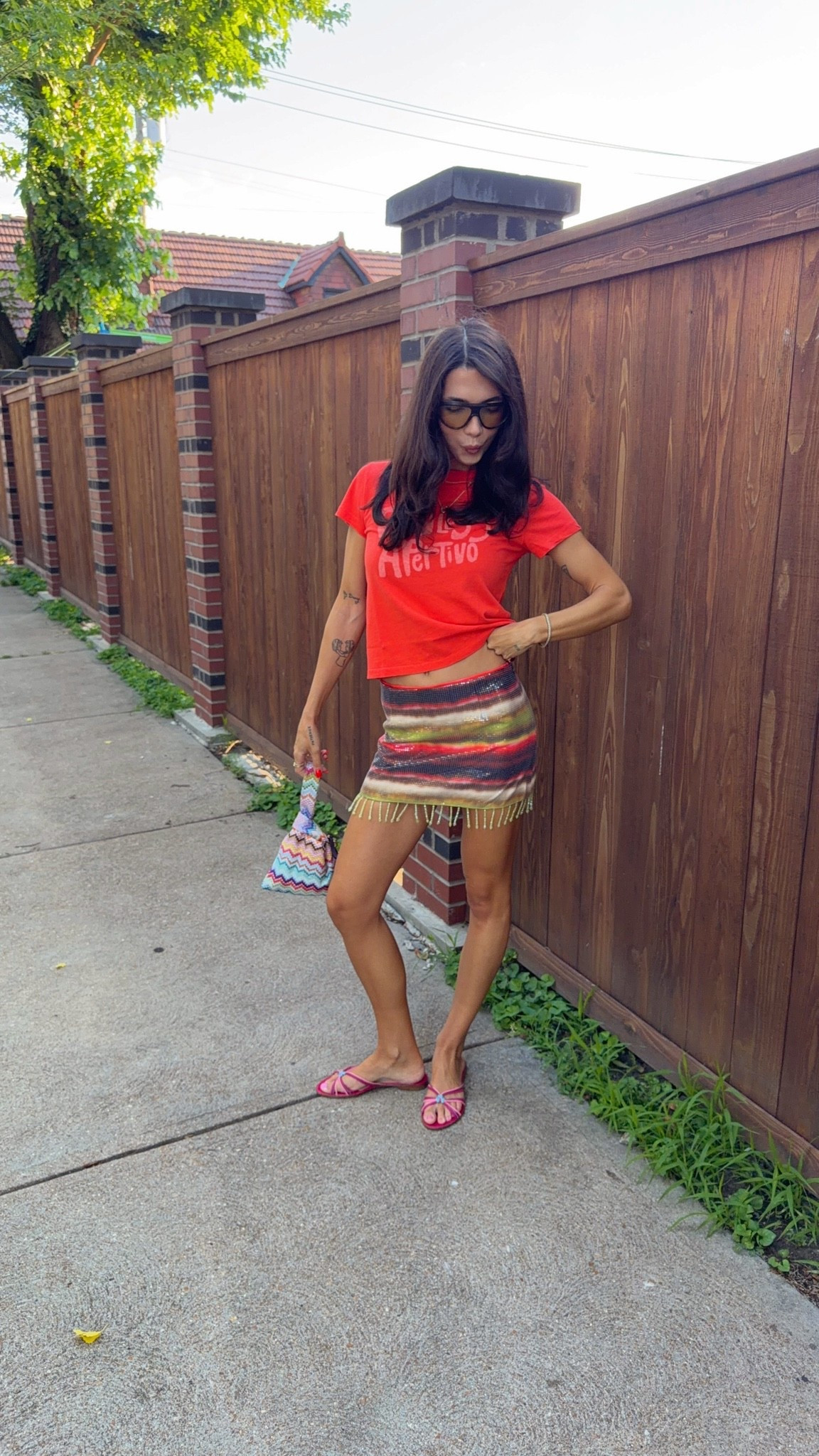 Summer date night outfit! XS top S skirt! Sunglasses are on shopmy and shoes are vintage Jimmy choo

#LTKgrwm #LTKootd #LTKSeasonal