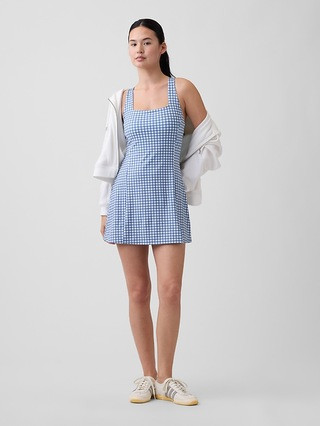 GapFit Studio Recycled Squareneck Mini Dress | Gap Factory