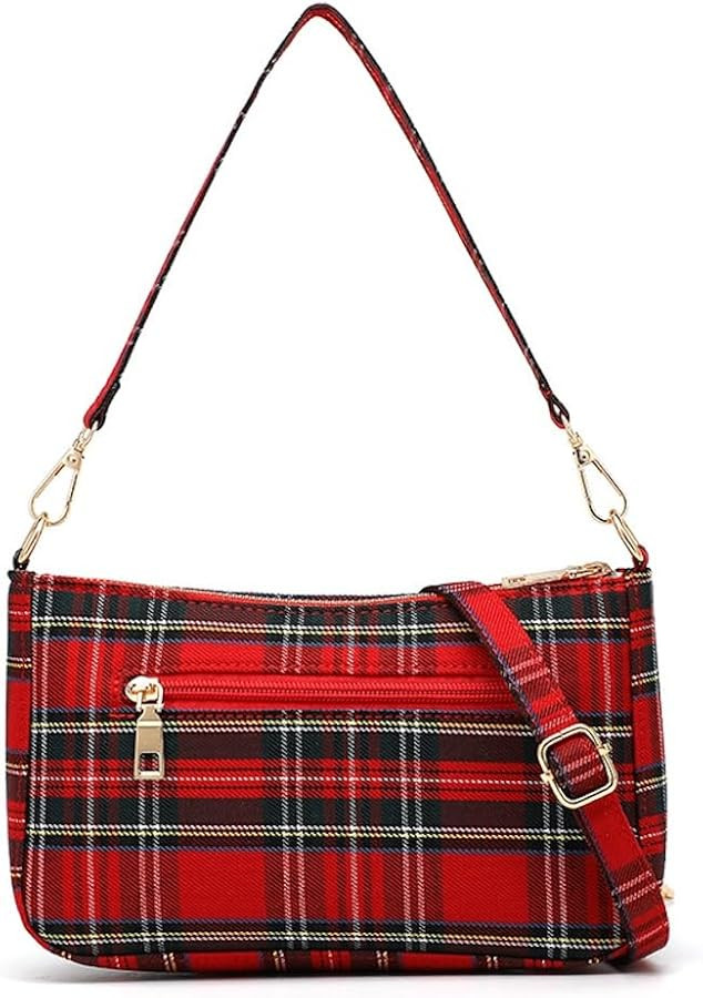 Plaid Crossbody Bags for Women,Stocking Stuffers for Teens | Amazon (US)