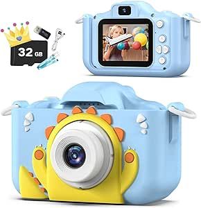 OUTUVAS Kids Camera for Girls, Kids Selfie Camera 3-12 Years Old Girls Christmas Birthday Gift fo... | Amazon (US)