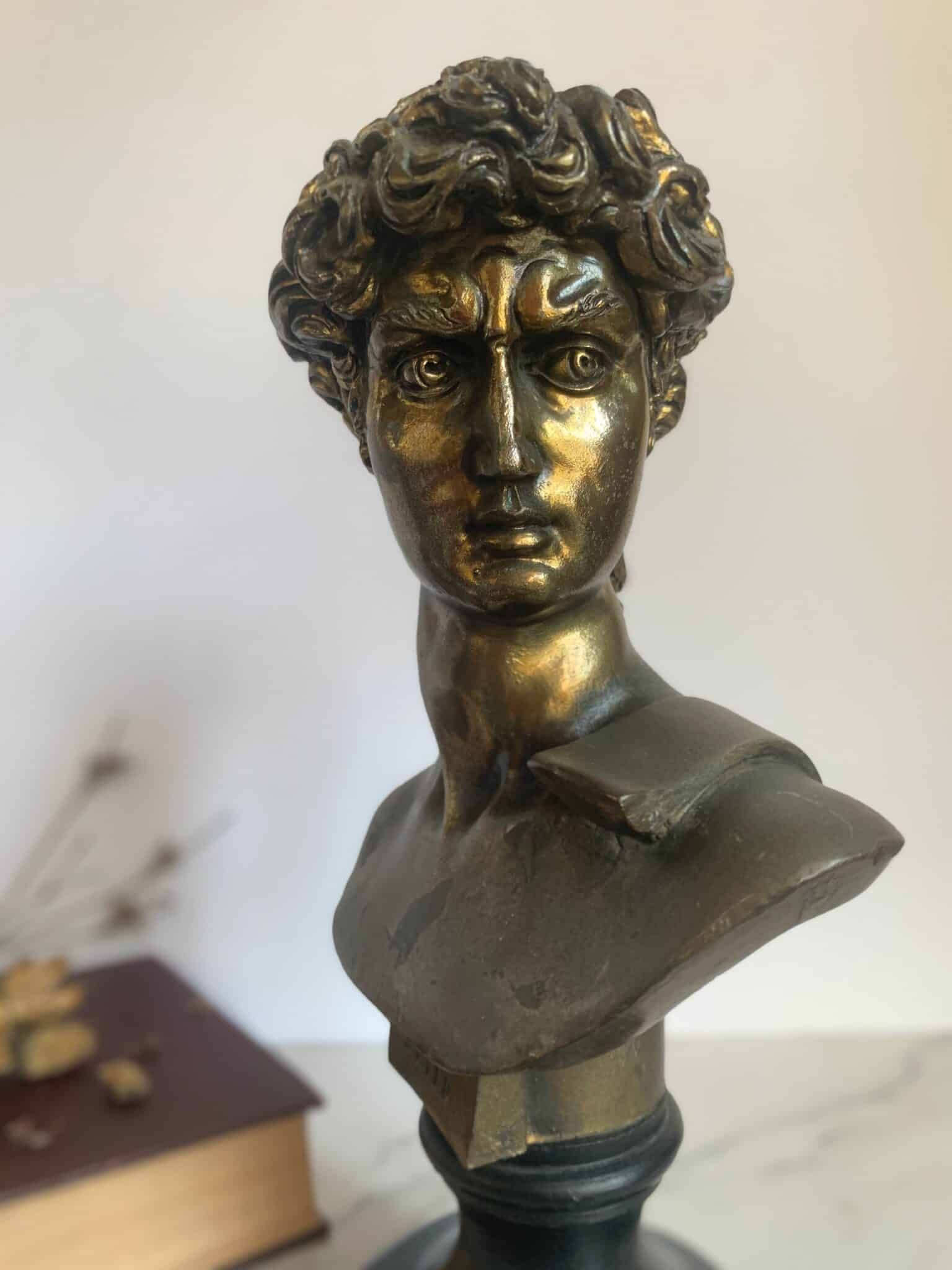 Italian Bronze “David” Bust | Vintage Keepers