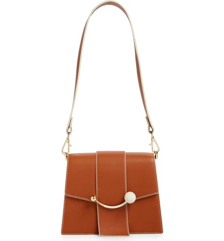 Strathberry Box Crescent Leather Shoulder Bag | Nordstrom | Nordstrom