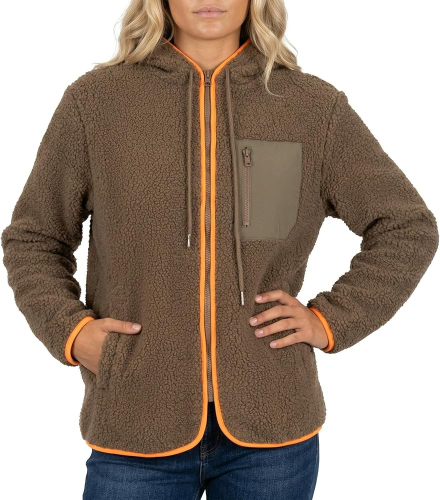 Zwillingsherz Damen Teddyjacke Classic mit Kapuze\u2013 Kuschelige Fleece Jacke mit Rei\u00dfverschluss, Warm & Weich Uni : Amazon.de: Fashion | Amazon (DE)