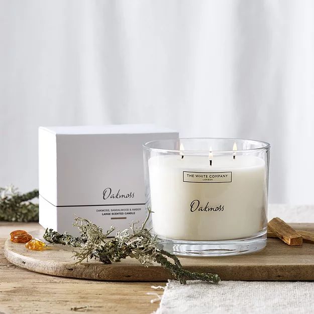 Oakmoss Large Candle | Candles | The  White Company | The White Company (UK)