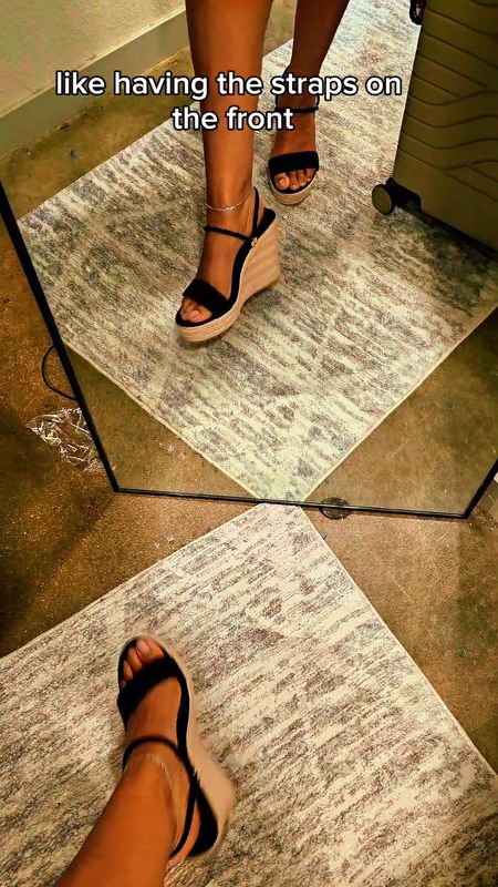 New summer sandal! 4 1/2 Platform heel perfect for wedding guest heels or graduation. #weddingguest #graduationsandals #summersandals #platformwedges #espadrilles #shoes

#LTKFindsUnder50 #LTKStyleTip #LTKShoeCrush