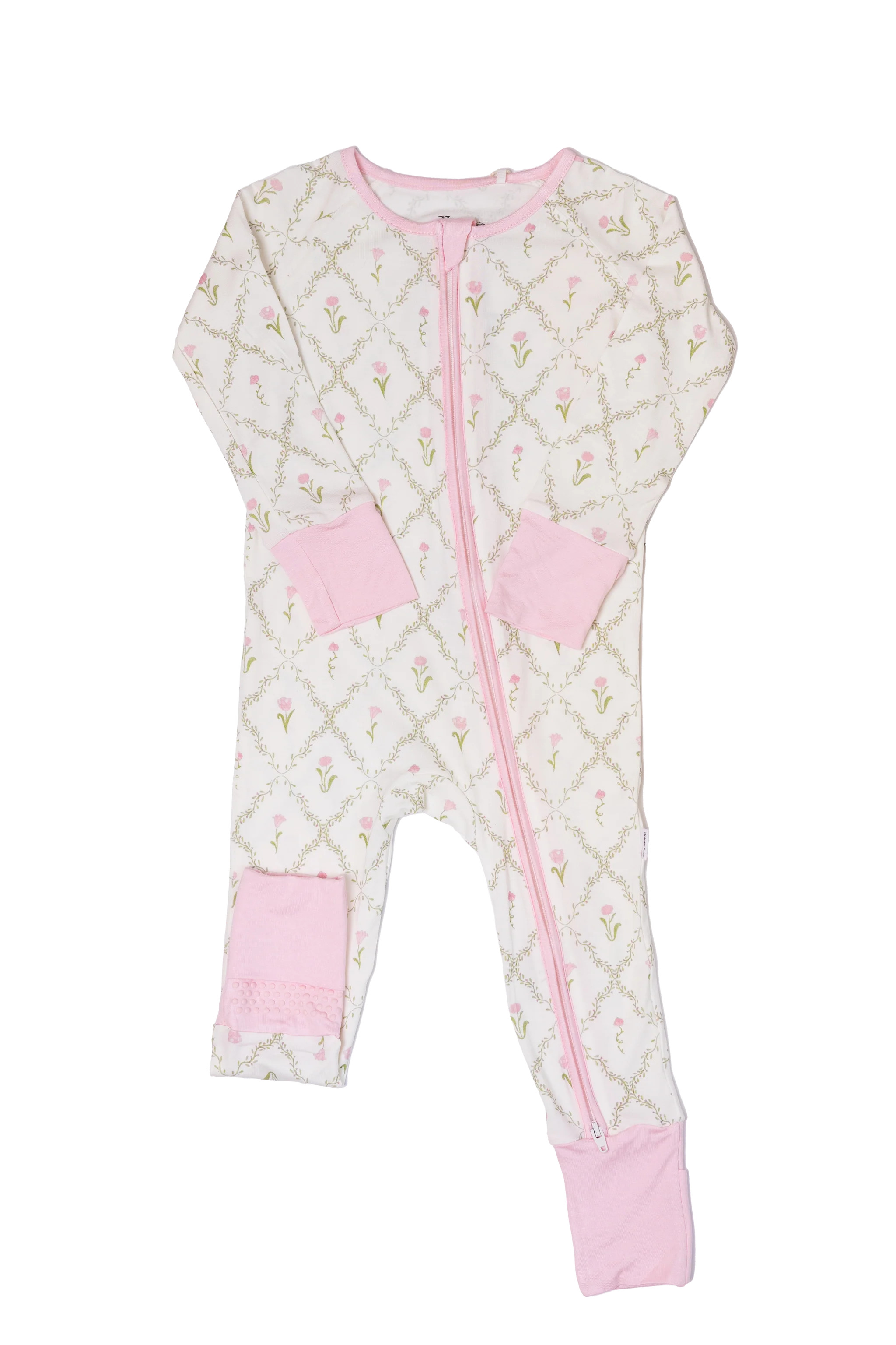 Flower Trellis - Sleep Romper zip | The Uptown Baby