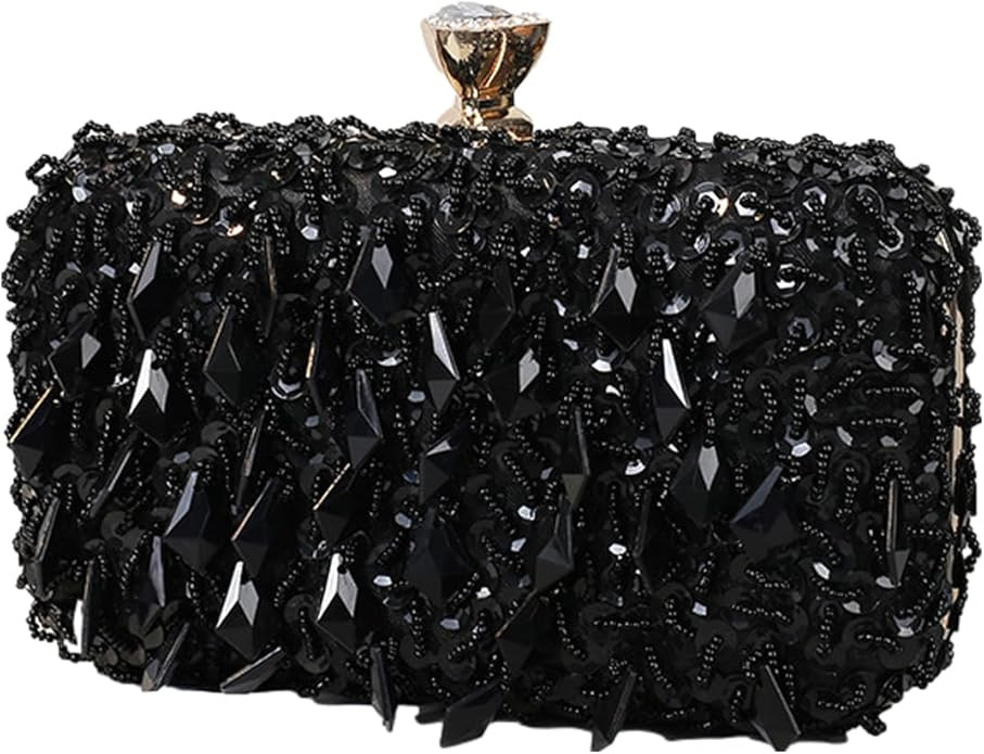 RomanticDesign Women Bling Evening Bag Fashion Embroidered Beaded Sequin Clutch Cocktail Wedding ... | Amazon (US)