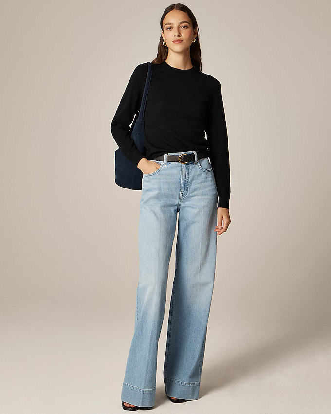 Carolyn fitted crewneck sweater in merino wool | J. Crew US