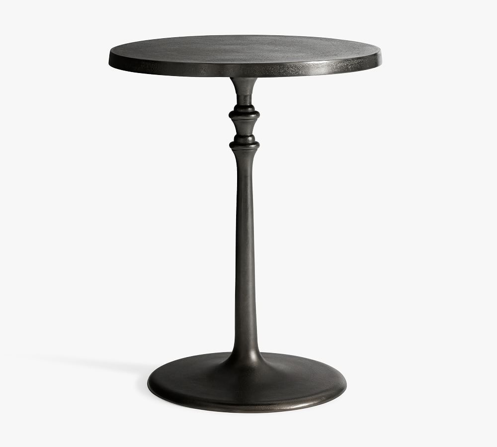 Round 16&amp;quot; Metal Cocktail Table, Bronze | Pottery Barn (US)