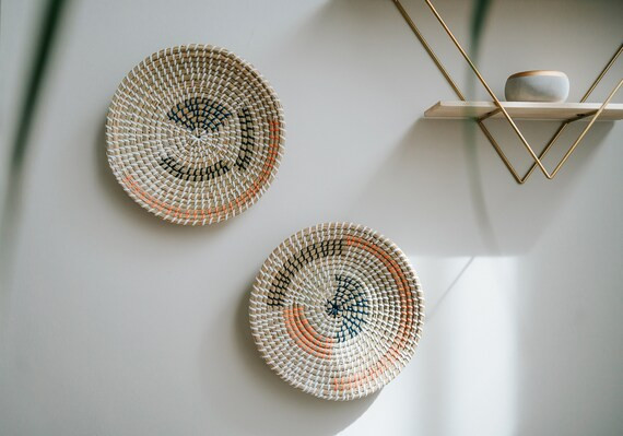Set of 2 Wall Baskets African Basket decor Wall Basket | Etsy | Etsy (US)