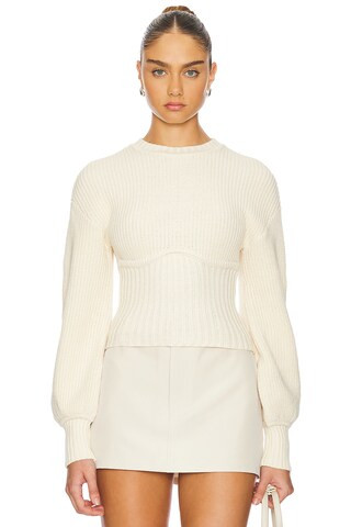 Lovers and Friends Anastasia Knit Sweater in Ivory from Revolve.com | Revolve Clothing (Global)
