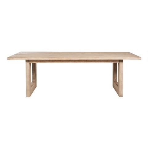 Blythe Extra Long Whitewash Reclaimed Pine Dining Table | World Market