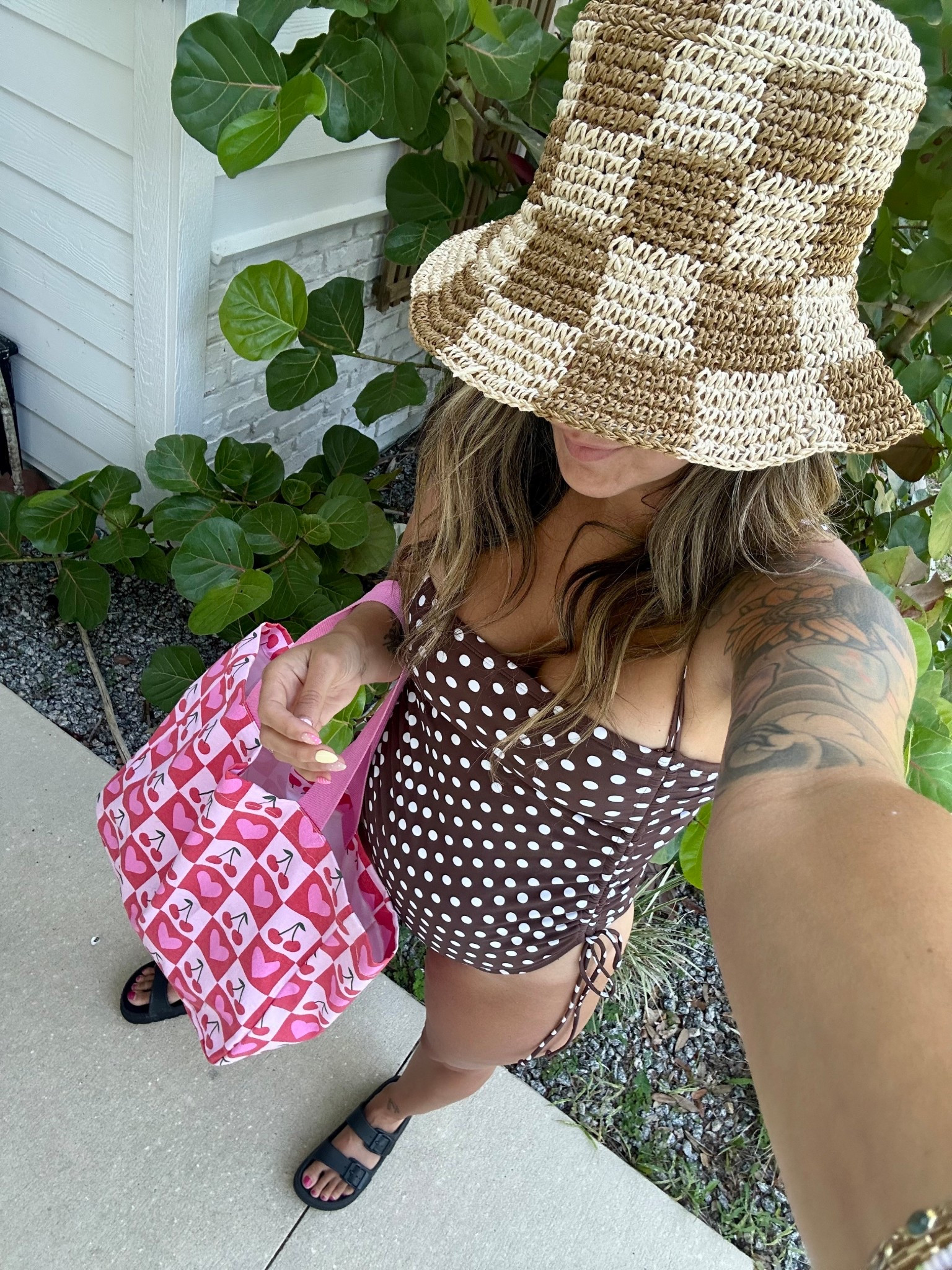 The viral polka dot swimsuit of the summer, and it didn’t disappoint! Can’t beat it for this price and it’s so flattering! The sides are adjustable so you can wear it as high or low as you want! 

I’m wearing a medium 

#LTKSummerEdit 

#LTKSaleAlert #LTKActive