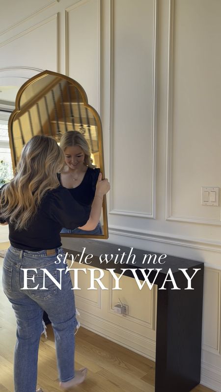 Style with me my entryway! I always like to start with a mirror (or art), add height to both sides with lamps, vases or decorative objects for balance. Use various decor pieces like decorative boxes, coffee table books, bowls, candles, etc., for texture and visual interest. 

@wayfair #wayfairfinds #wayfair #targetstyle #studiomcgee #mirror #consoletable #entryway 

#LTKSaleAlert #LTKVideo #LTKHome