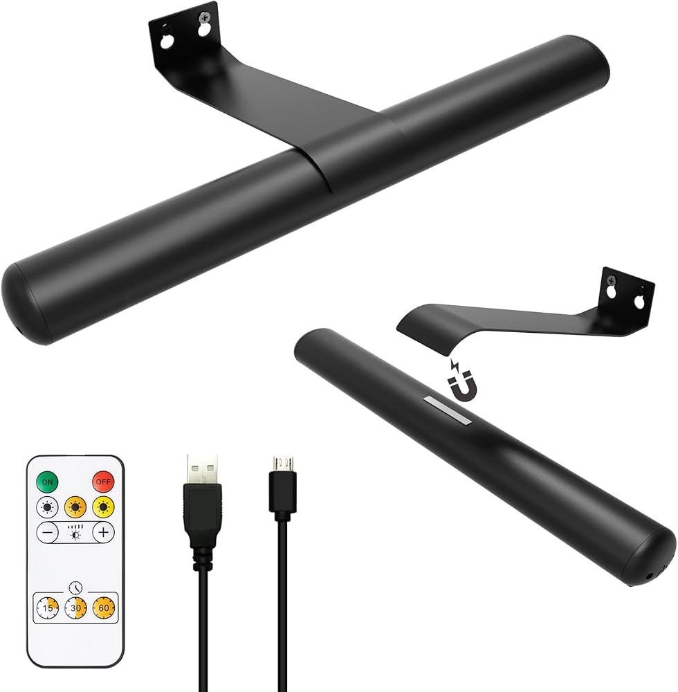 Battery Operated Picture Light for Painting-2pack,Wireless Painting Light Rechargeable with Remot... | Amazon (US)