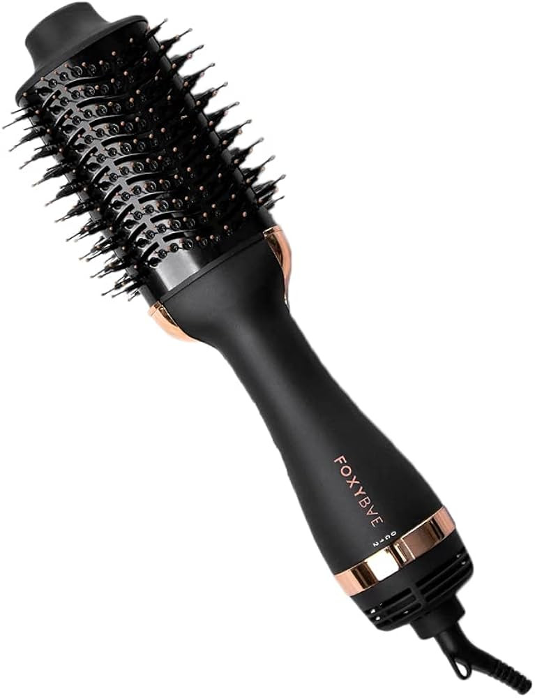 FoxyBae Cepillo secador de pelo de oro rosa              
 Cerámica Nailon  

 800 vatios | Amazon (US)