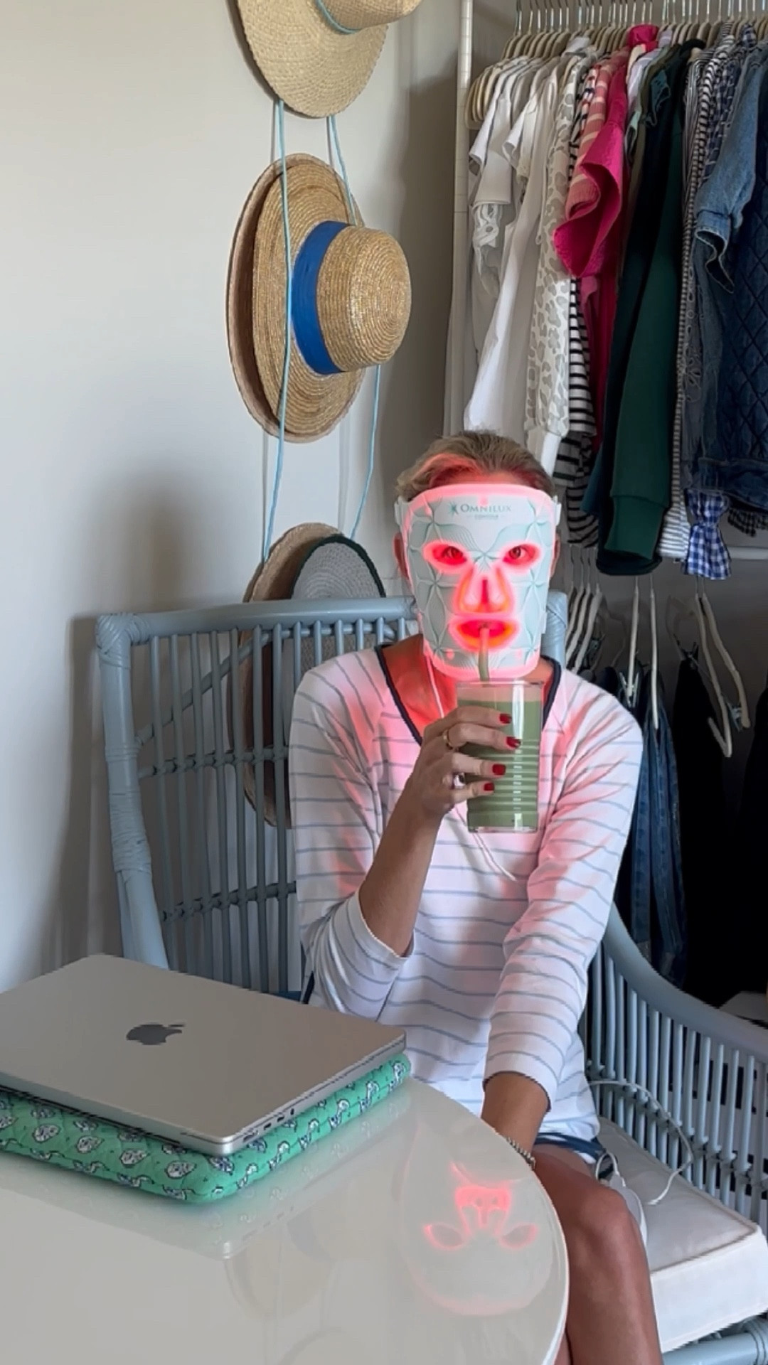 ✨ A little self-care delivery straight from Nordstrom ✨ #omniluxpartner @omniluxled
 This Omnilux LED mask has been my new go-to ritual — ten minutes while I sip my coffee in the morning or wind down on the couch at night. Wireless, easy, and such a glow-booster for my skin.

I love that I could order it directly from Nordstrom (or even try it in-store!) and start using it right away. It’s medical-grade tech made simple — and it fits perfectly into my everyday routine.

If you’ve been curious about LED light therapy, this is your sign. 💫