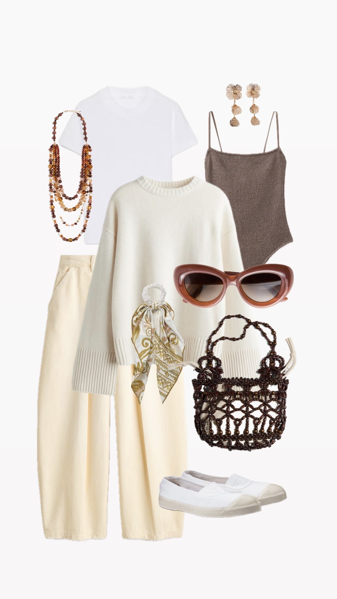Holiday style ... styling from the @bysoren Corfu photoshoot
Lemon Jeans
Neutral Knit
Cream Knit 
Brown Swimsuit 
Beaded Bag
Canvas Pumps

#LTKover50style #LTKstyletip #LTKsummer
