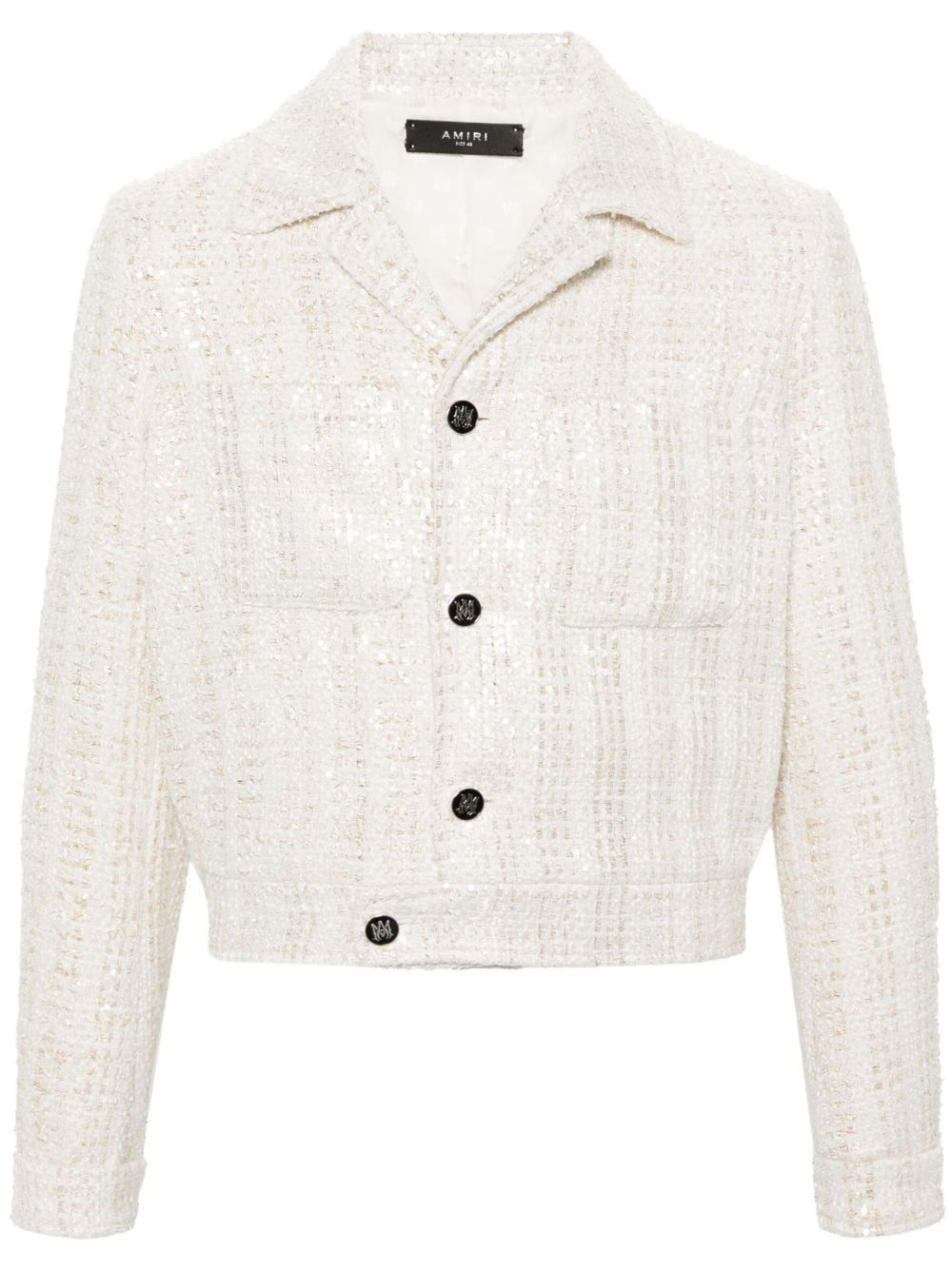 sequin-embellished tweed jacket | Farfetch Global