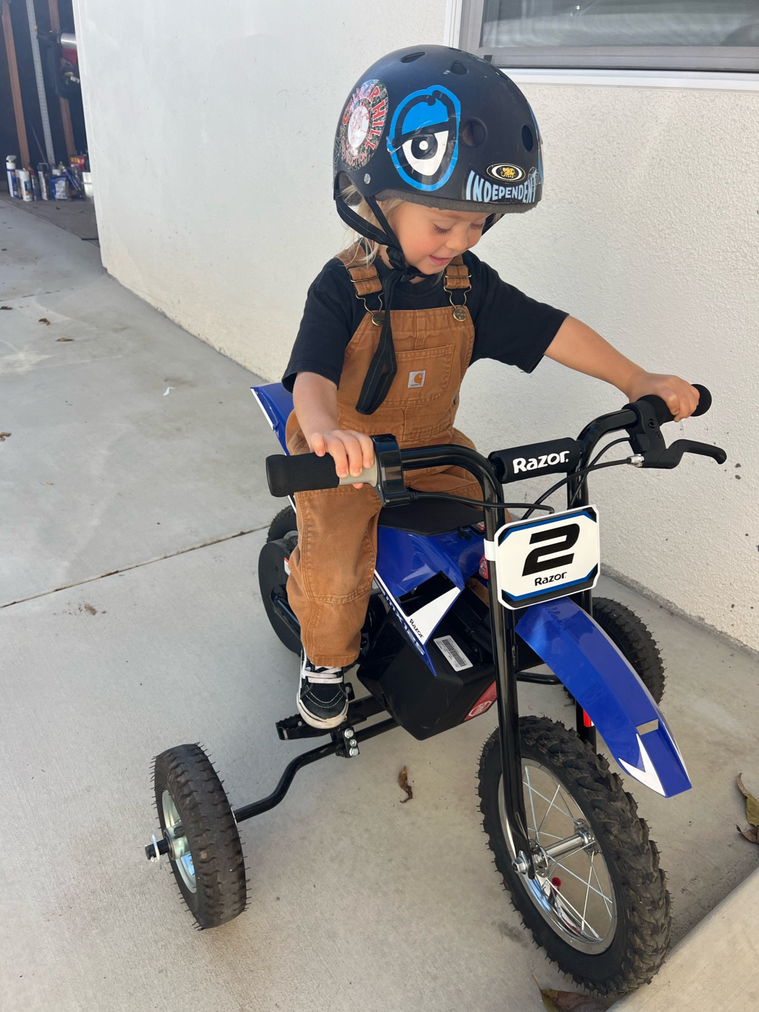 Kids motor bike with training wheels! So much fun for the kid that wants to ride with the big kids. 

The perfect gift idea for Christmas!

#LTKGiftGuide #LTKKids