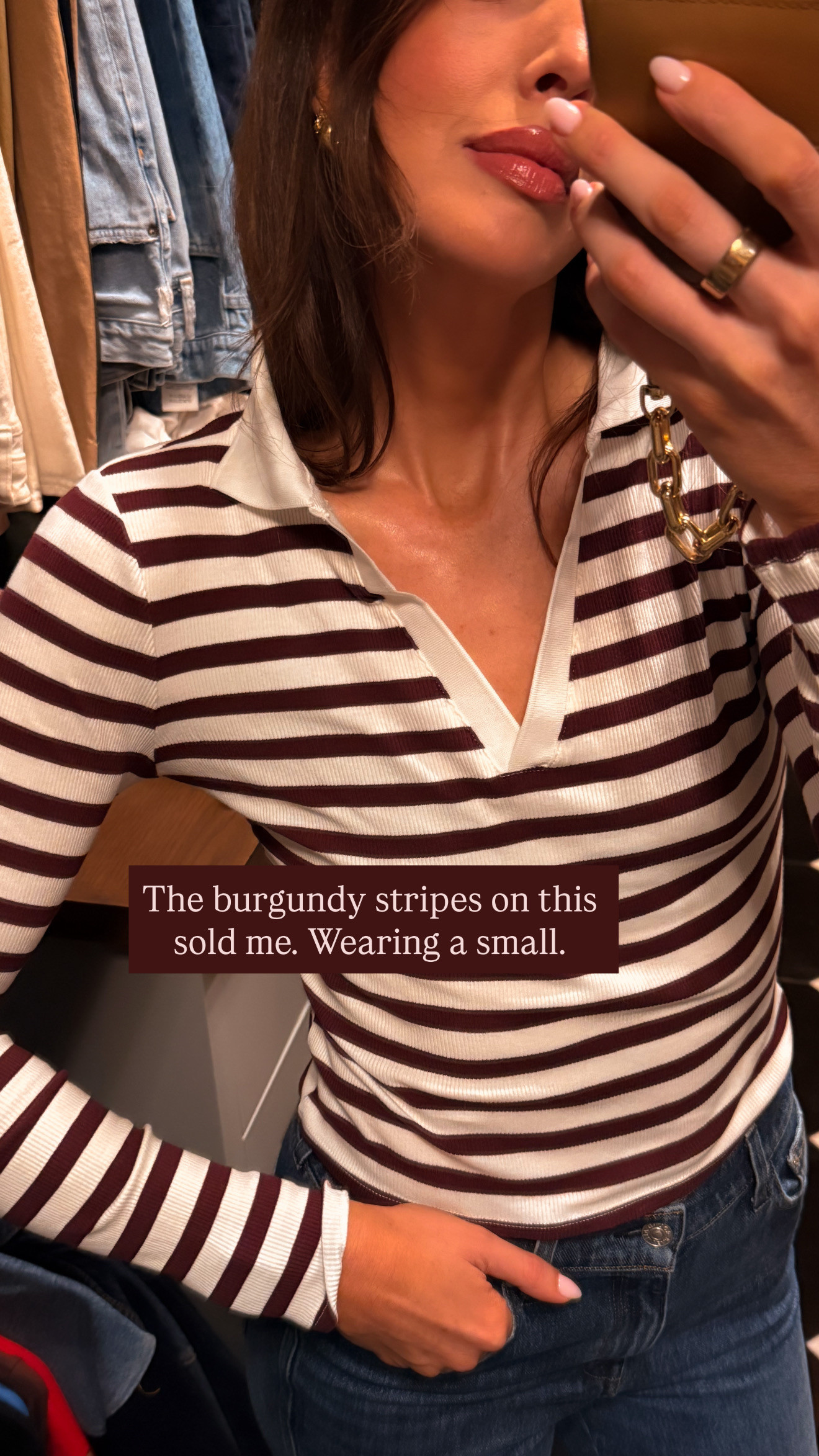 Burgundy stripes forever 🫶🏻 linked it and everything I ordered from Walmart fall fashion! @walmartstyle @walmart #walmartpartner #walmartstyle

#LTKFindsUnder50 #LTKStyleTip

#LTKSeasonal