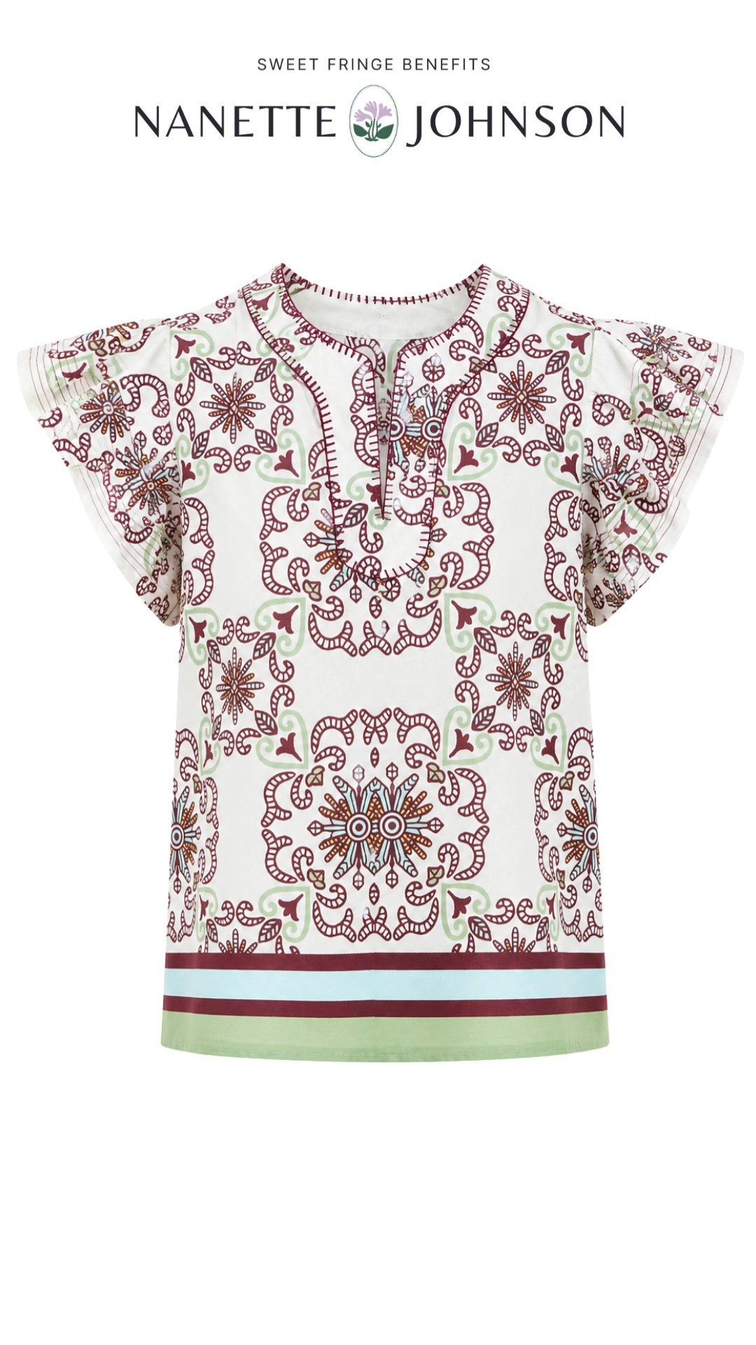 This pretty printed top adds an easy pop of color to your everyday wardrobe. The relaxed silhouette and short sleeves make it a comfortable, polished choice for warm-weather days.

💡 LTK MADE EASY
❤️ Heart = Support my posts!
🔖 Save = Get sale & restock alerts
📋 Lists = Keep favorites organized
📲 Share = Send lists and products to a friend. Hello, Christmas List!
💬 Comment = Ask me anything about what I'm wearing.:-)

#LTKootd #LTKWorkwear #LTKOver40