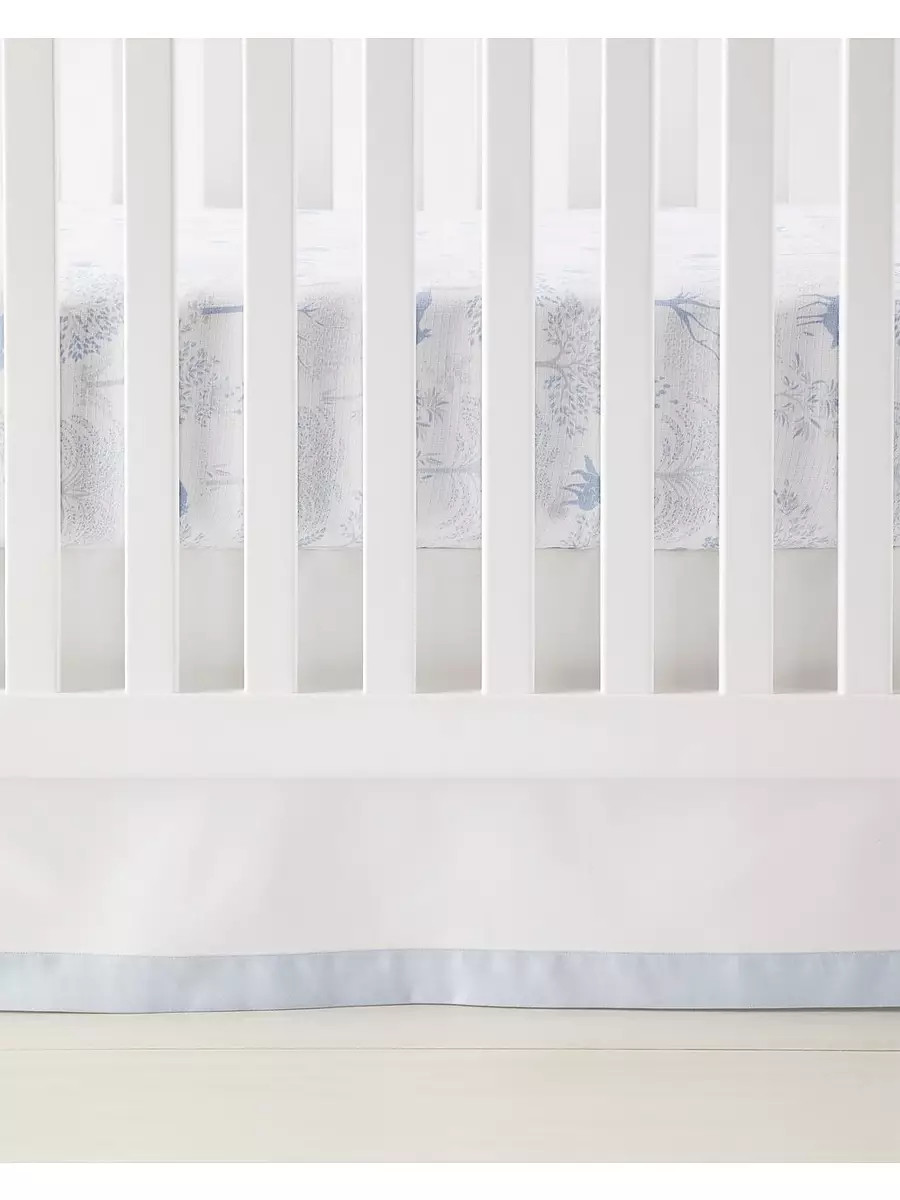 Border Frame Crib Skirt | Serena and Lily