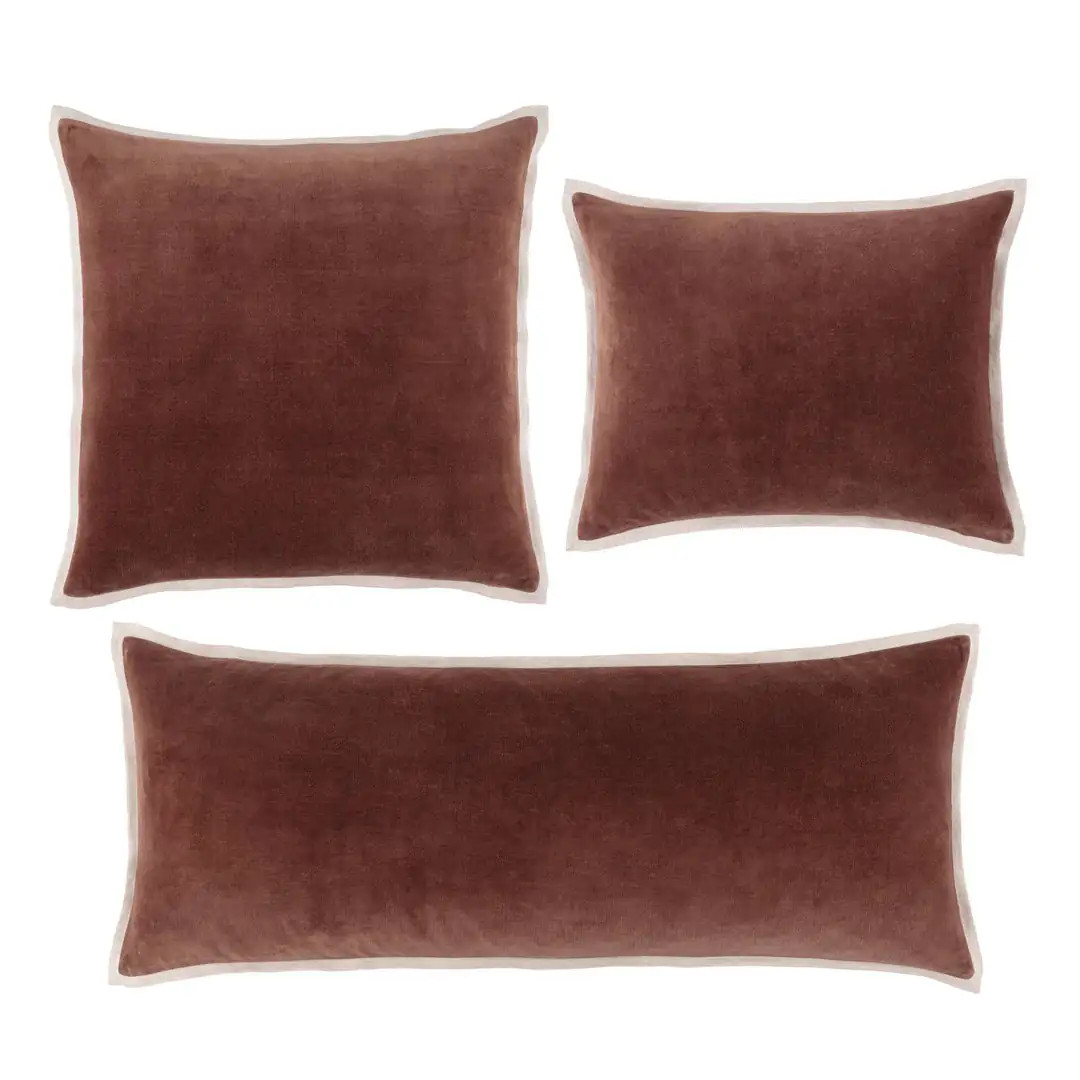 Gehry Velvet/Linen Decorative Pillow Cover | Sage | Annie Selke