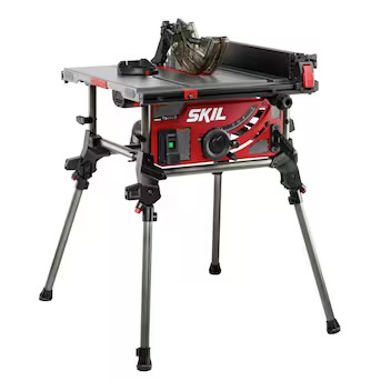 SKIL 10-in 15-Amp 120-Volt Corded Portable Jobsite Table Saw with Folding Stand | Lowe's