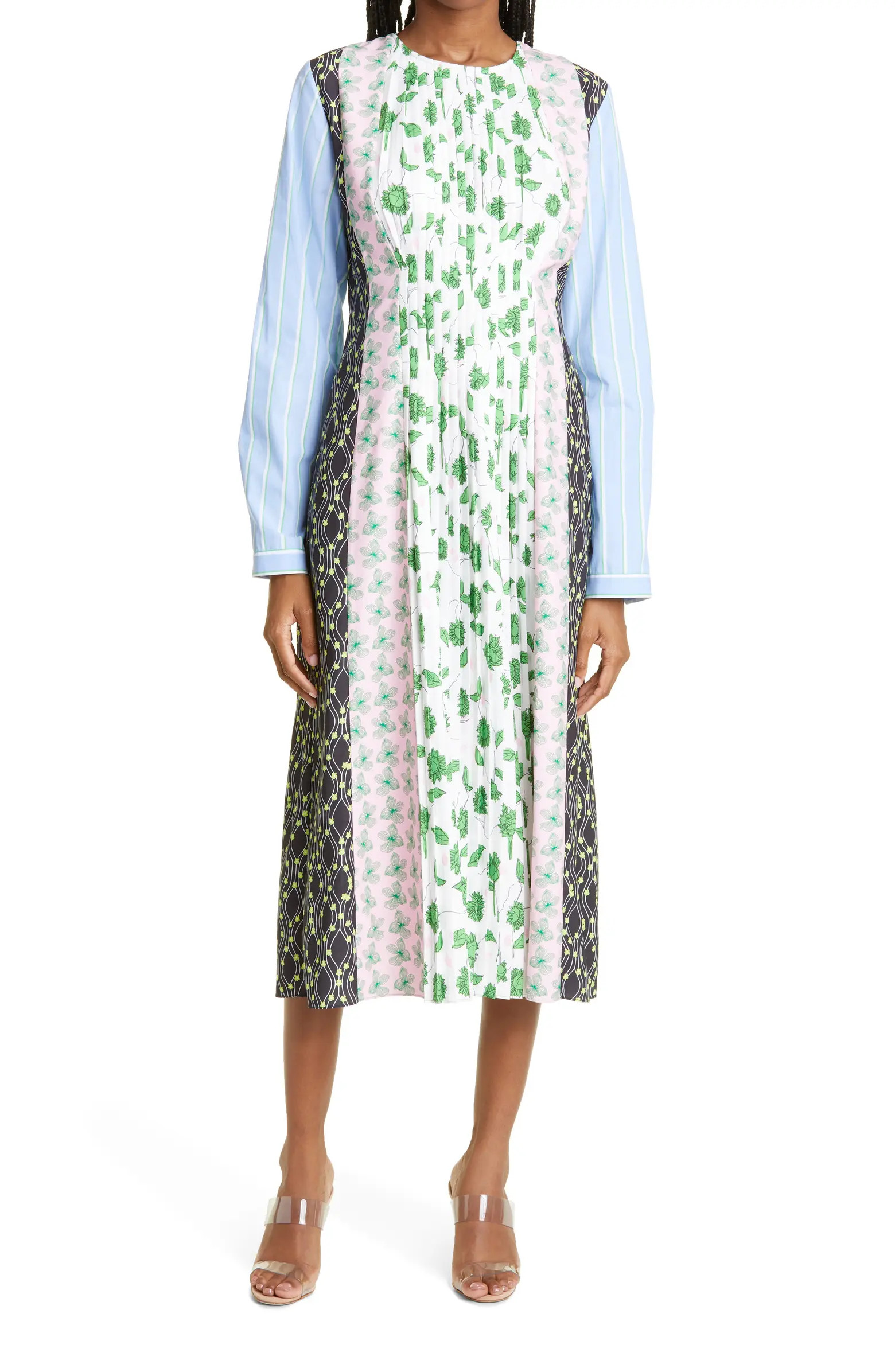 Stine Goya Miriam Mixed Print Long Sleeve Dress | Nordstrom | Nordstrom