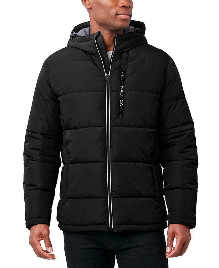 Nautica Men's Hooded Puffer Jacket & Reviews - Coats & Jackets - Men - Macy's | Macys (US)