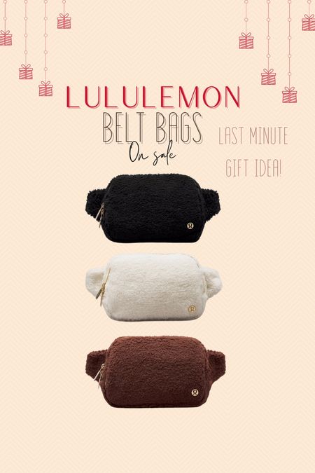Lululemon Belt Bags on Sale! Will arrive before Christmas! Last minute gift idea!









Lululemon, Belt Bag, Sherpa, Fashion, Fashion Trend

#LTKGiftGuide #LTKsalealert #LTKfindsunder50