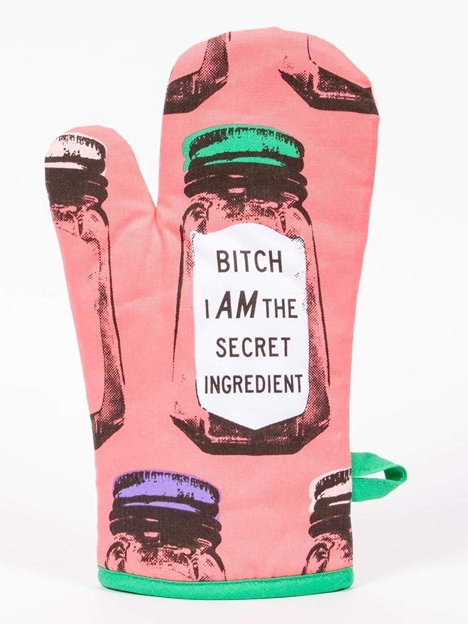 Blue Q Oven Mitt, Bitch I Am The Secret Ingredient, Super-Insulated Quilting, Natural-Fitting Sha... | Amazon (US)