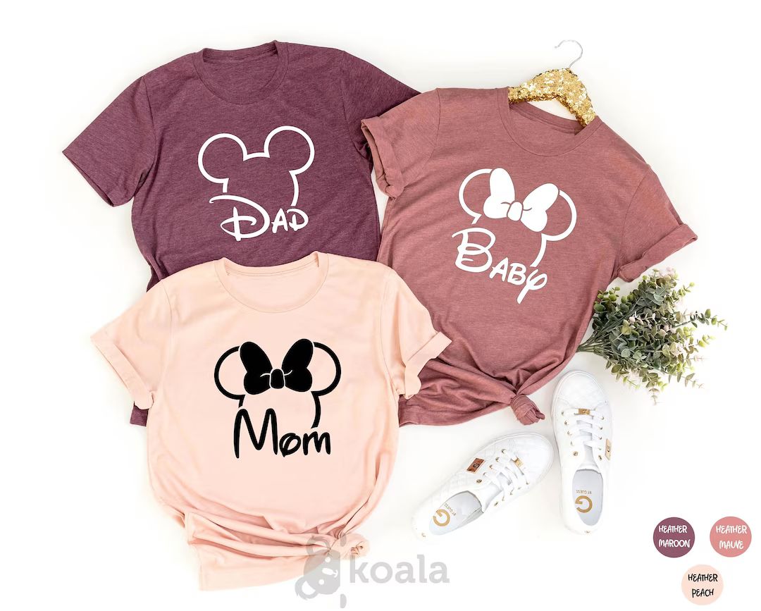 Family Mouse Shirt, Mom Dad Baby Shirt, , Disney Mom Shirt, Disneyland Tee, Disney Family Shirt,M... | Etsy (US)