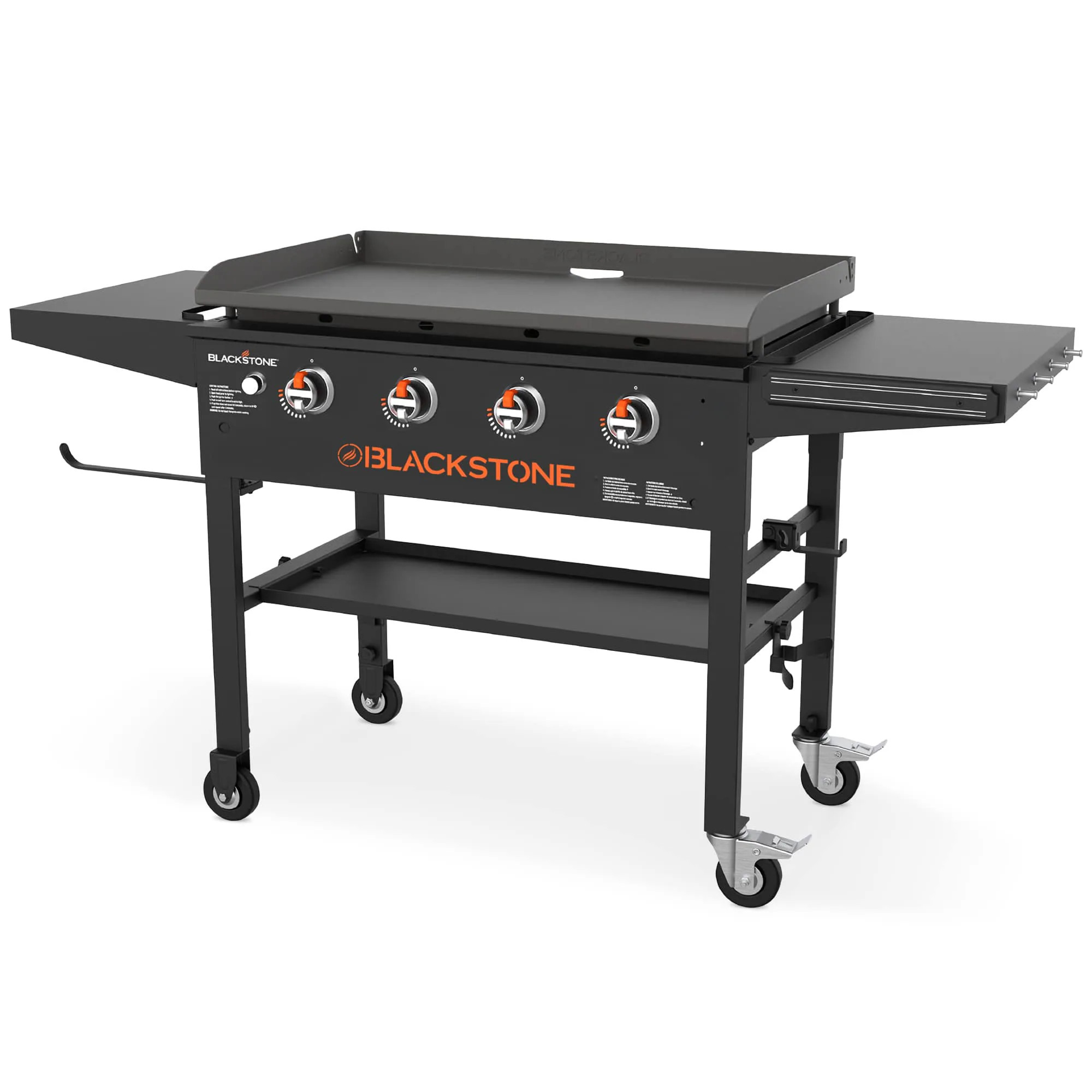 Blackstone 36 inches Grill and Gas Griddle with Dual Side Shelves and Powder Coated Steel Black | 405912 | Lowe's
