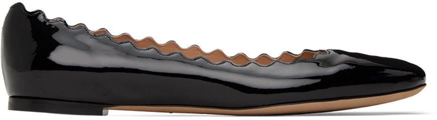 Chloé Black Lauren Ballerina Flats | SSENSE