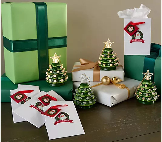 "As Is" Mr. Christmas Set of 4 Mini Nostalgic Tree Ornaments - QVC.com | QVC