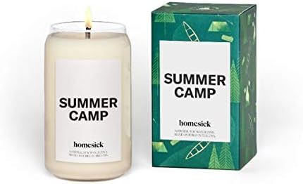 Homesick Scented Candle, Summer Camp - Scents of Grass, Lemon, Lime, 13.75 oz | Amazon (US)