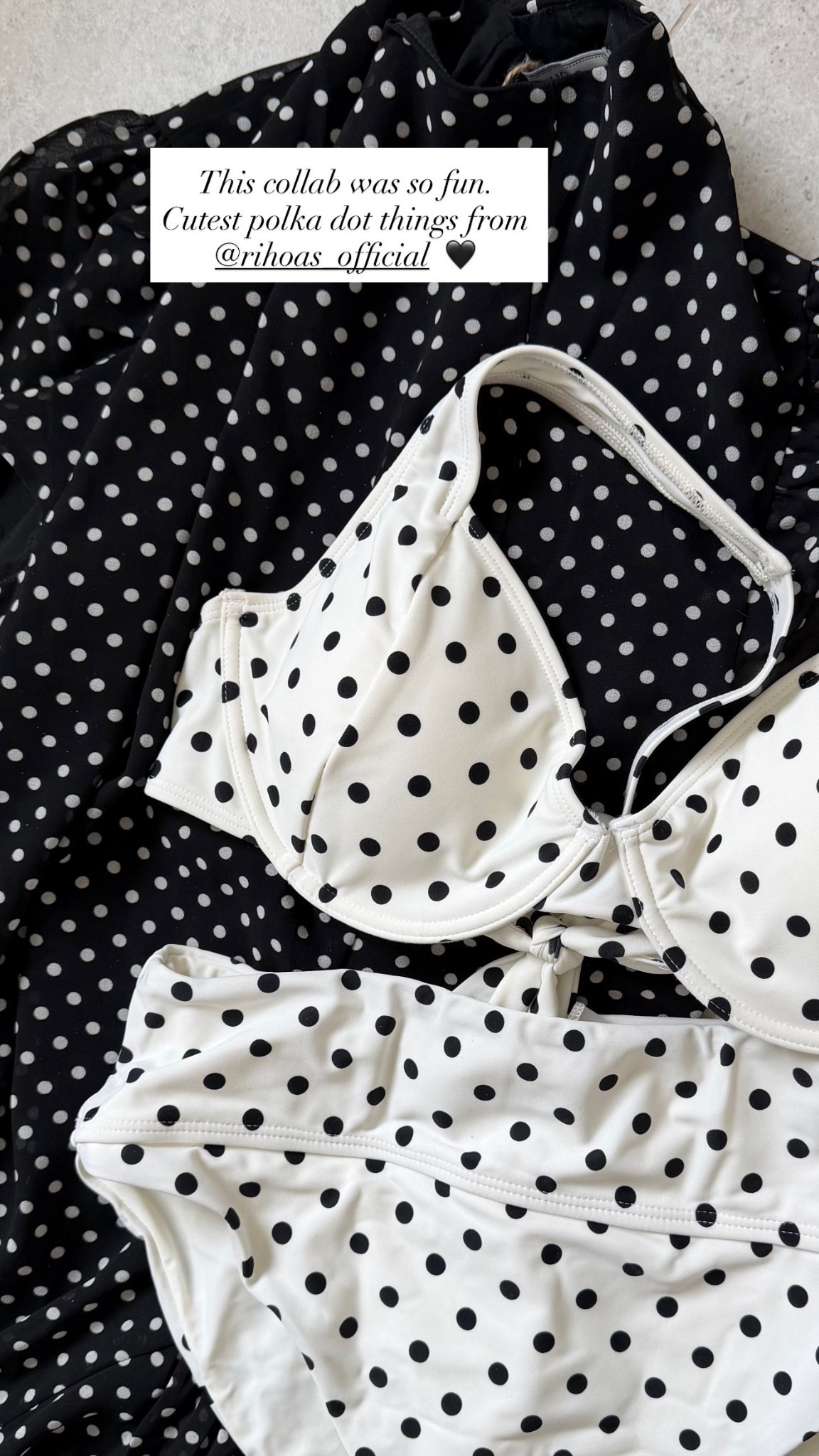 Polka dot dress and bikini from RIHOAS. Dress is a size large, bikini top size XL bottom size large. 

#LTKootd #LTKSwim #LTKMidsize